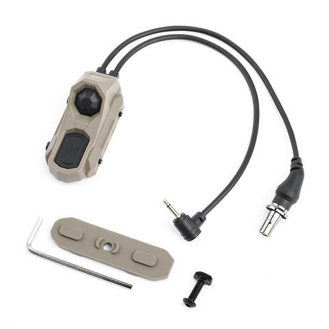 AN Double Port Pressure Switch (SF Plug & 2.5mm/3.5mm Jack)-Tan-2.5mm