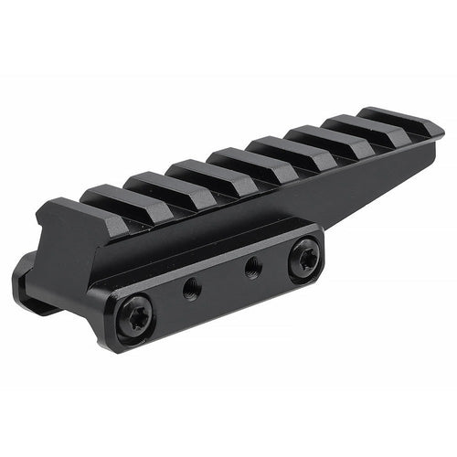 Rebel Aluminium FAST Optics Riser Mount Red Dot Rail Mount - Black
