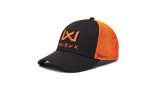 Wiley X Trucker Cap (WX Logo) - Grey/ SIgnal Orange