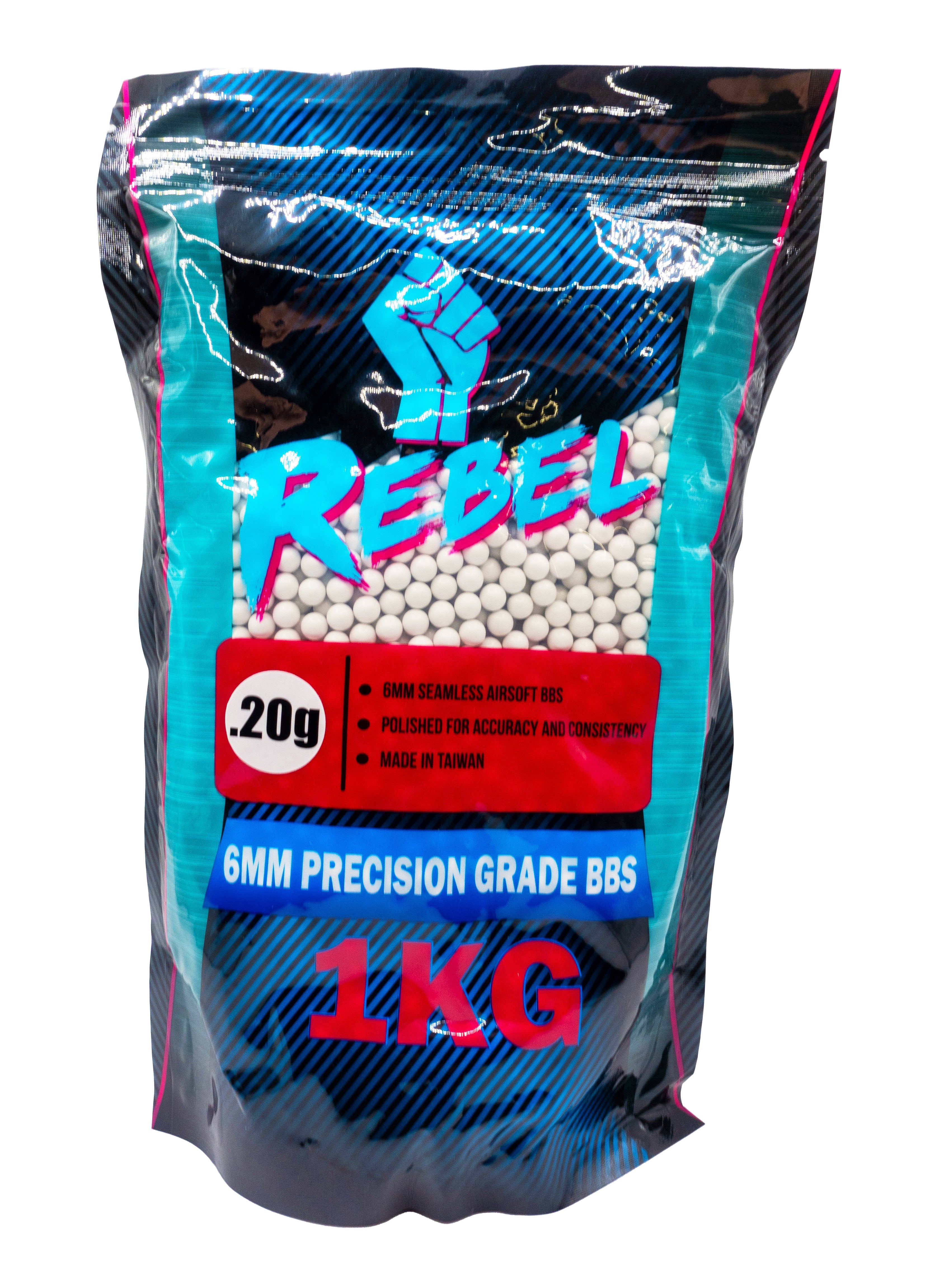 Rebel Precision 6mm BBs 1kg Bag - 0.20g