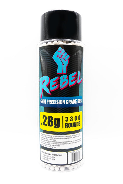 Rebel Precision 6mm BBs 3300ct Bottle - 0.28g