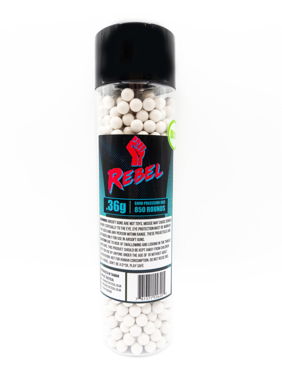 Rebel Precision Heavyweight BIO 6mm BBs 850pcs Bottle - 0.36g