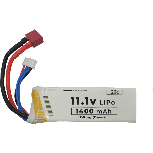 KWA 11.1v 20c 1400mAh LiPo Battery (Deans)