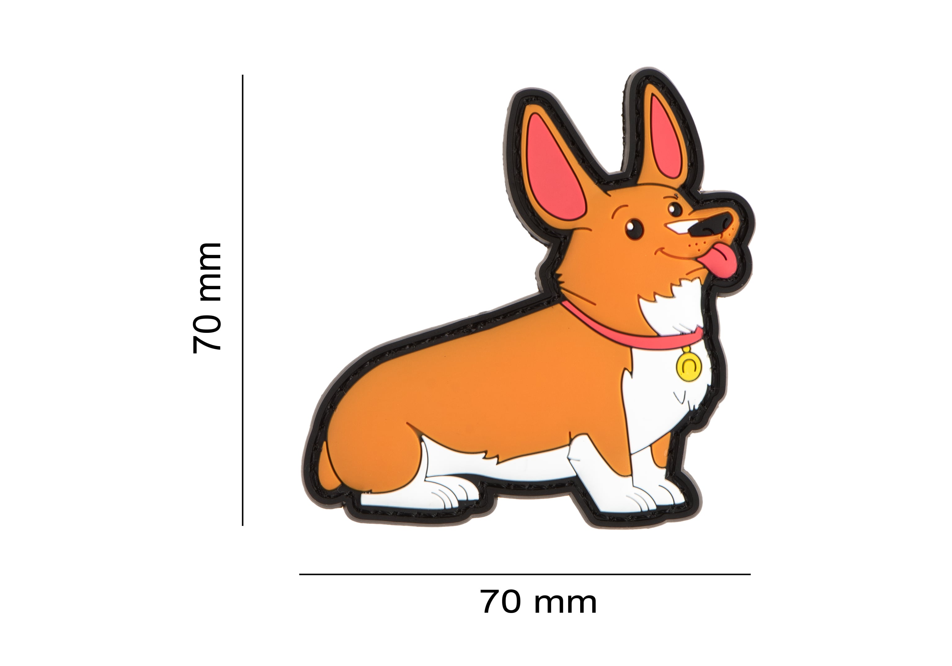 Airsoftology "Einstein" Happy Corgi Patch