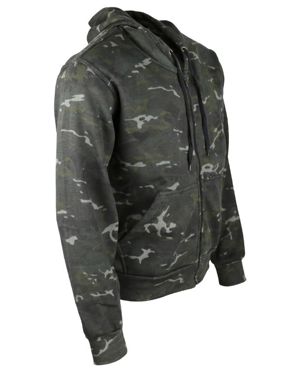 Kombat UK Zip Hoodie - Black BTP