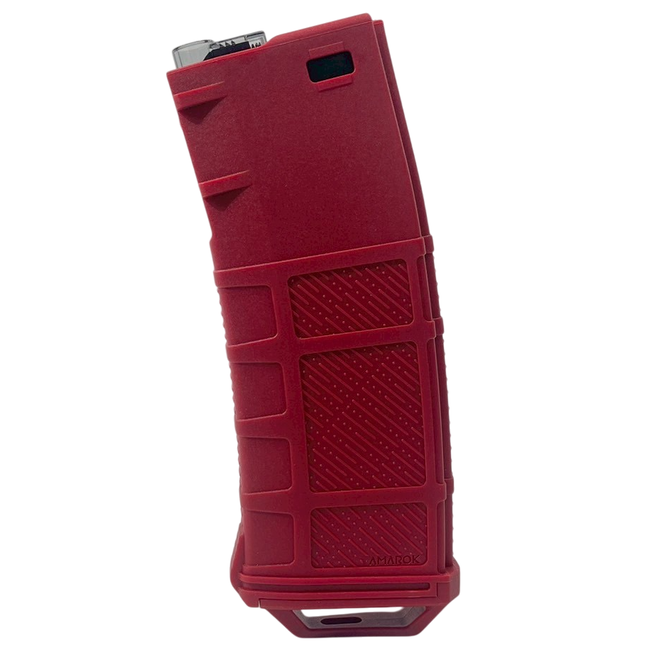 Amarok 250rnds Polymer Mid Cap Magazine (AEG) - Red (M4/AR-15)