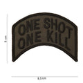 Fostex One Shot One Kill Embroided Fabric Patch