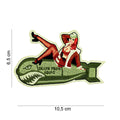 Fostex Pinup Girl Bomb Embroided Fabric Patch