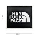 101 Hey F*ck Face 3D PVC Patch - Black/White
