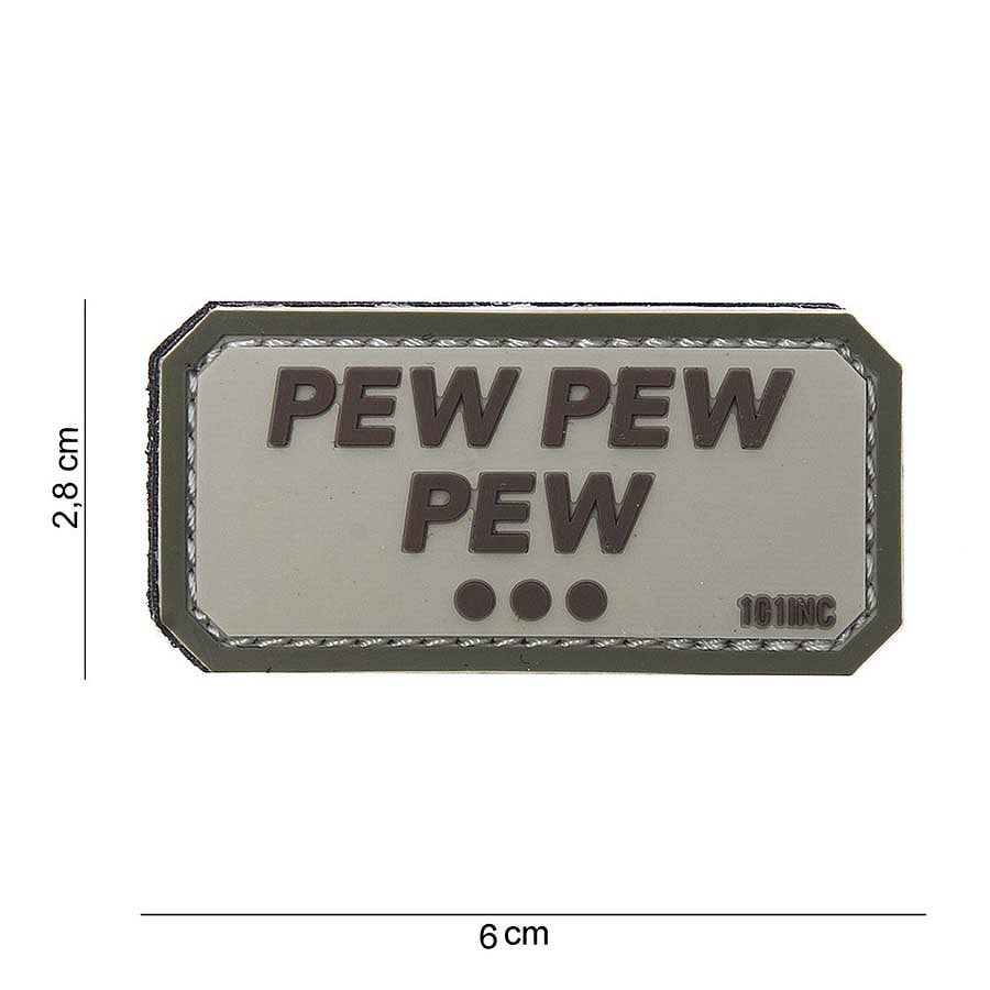101 Pew Pew Pew 3D PVC Patch