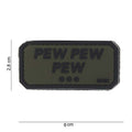 101 Pew Pew Pew 3D PVC Patch - Black/Olive
