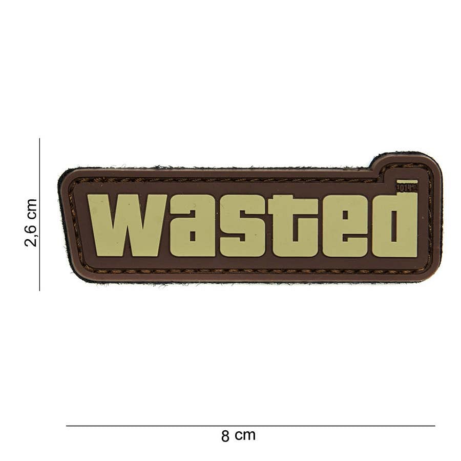 101 GTA Wasted 3D PVC Patch - Brown