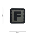 101 "F" Letter 3D PVC Patch