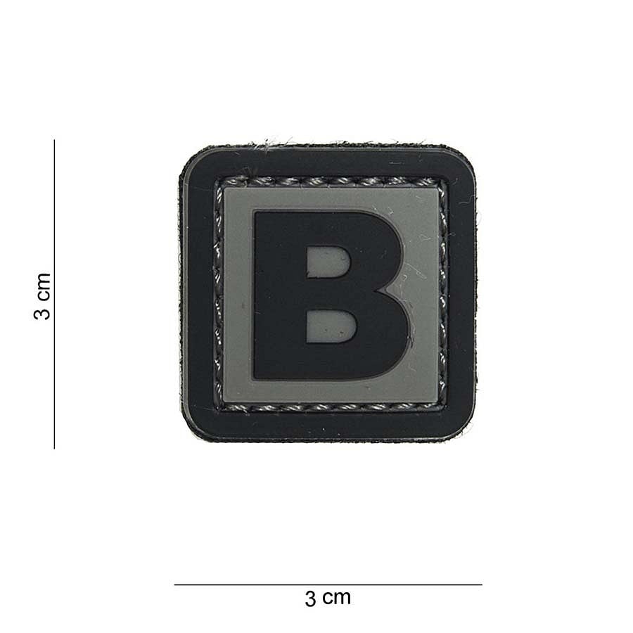 101 "B" Letter 3D PVC Patch
