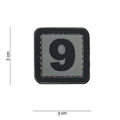 101 "9" Number 3D PVC Patch