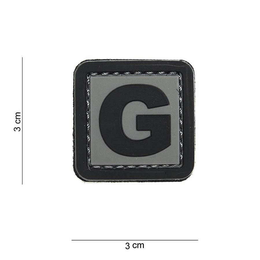 101 "G" Letter 3D PVC Patch