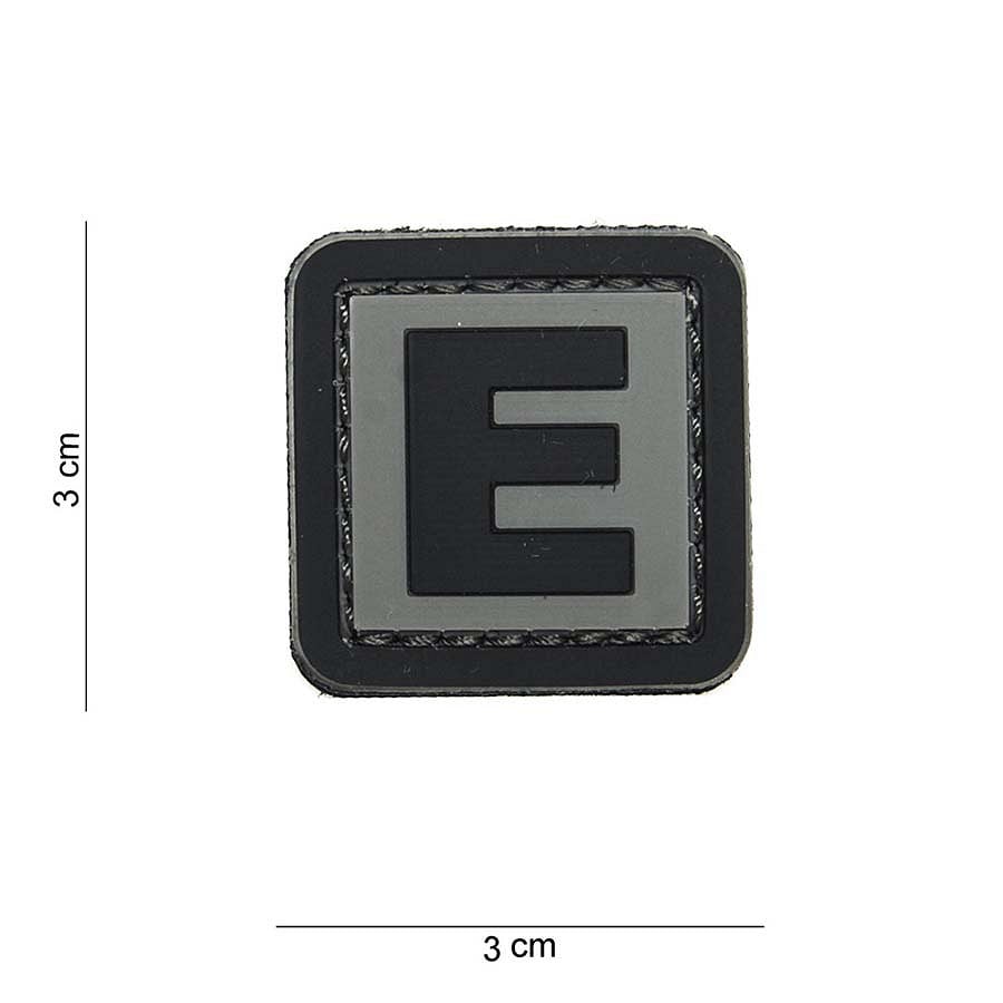 101 "E" Letter 3D PVC Patch