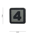 101 "4" Number 3D PVC Patch