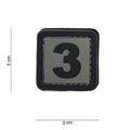 101 "3" Number 3D PVC Patch