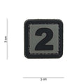 101 "2" Number 3D PVC Patch
