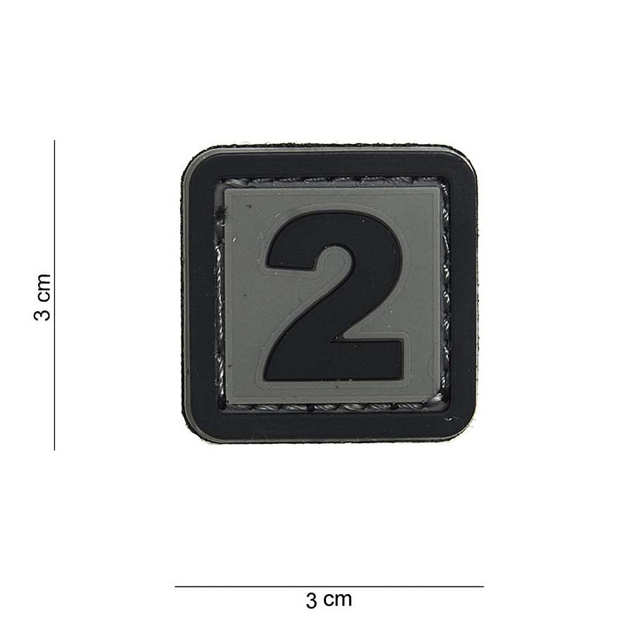 101 "2" Number 3D PVC Patch