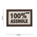 101 100% Asshole 3D PVC Patch - Sand/Brown