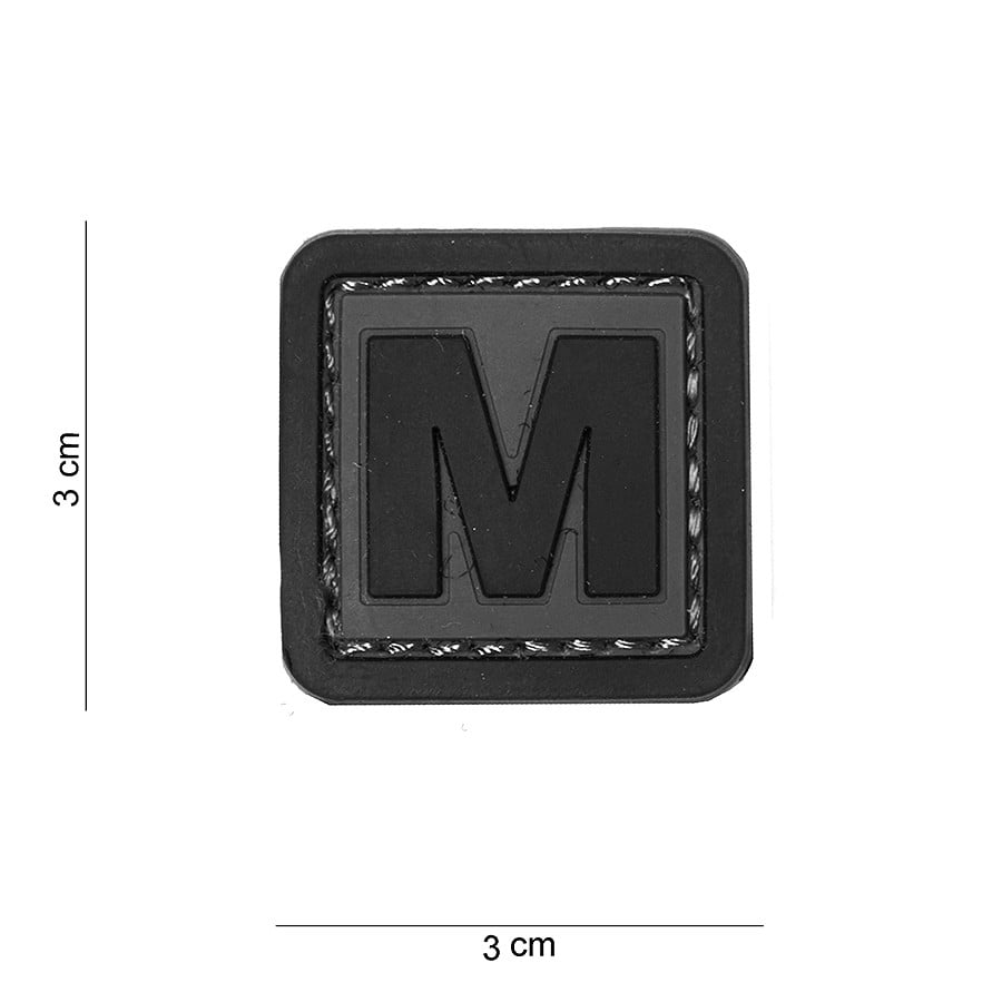 101 "M" Letter 3D PVC Patch