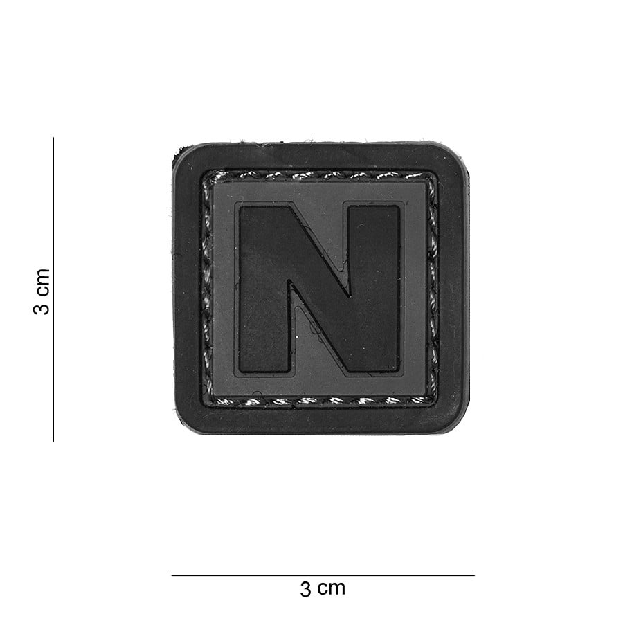 101 "N" Letter 3D PVC Patch