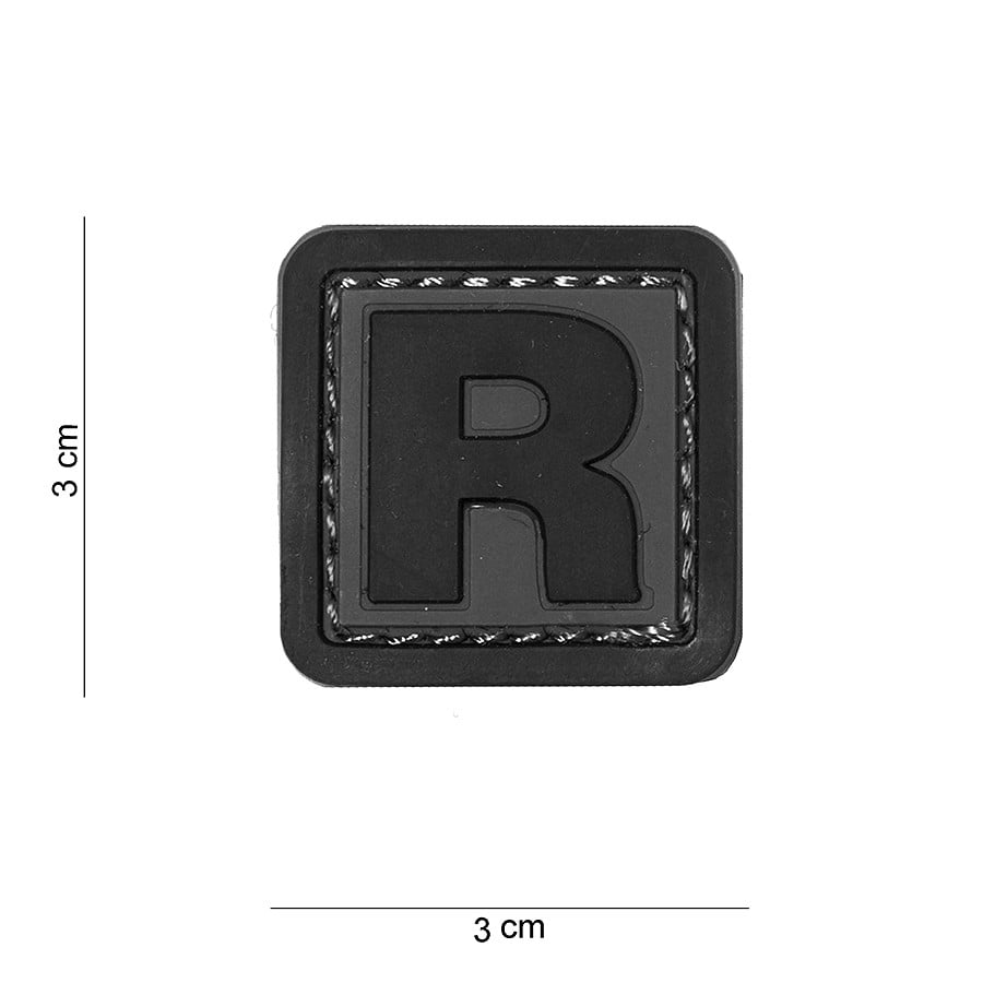 101 "R" Letter 3D PVC Patch