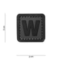 101 "W" Letter 3D PVC Patch