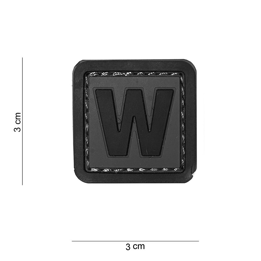 101 "W" Letter 3D PVC Patch