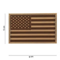 101 USA Stars & Stripes 3D PVC Patch - Desert