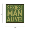 101 Sexiest Man Alive 3D PVC Patch - Olive/Tan