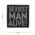 101 Sexiest Man Alive 3D PVC Patch - Grey