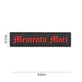 101 Memento Mori 3D PVC Patch - Black/Red