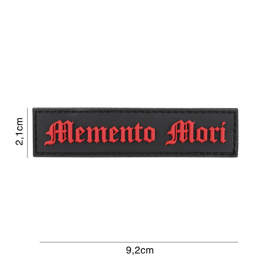 101 Memento Mori 3D PVC Patch - Black/Red