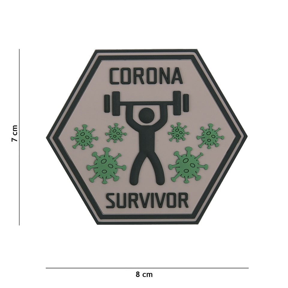 101 Corona Survivor Hexagon 3D PVC Patch
