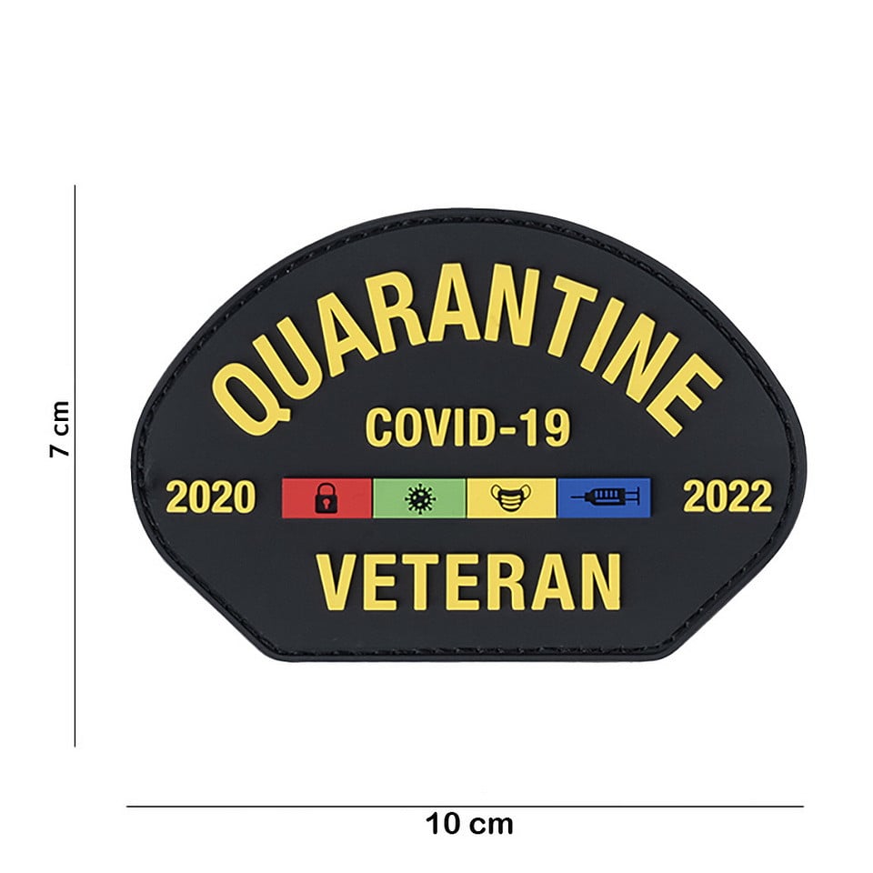 101 Quarantine COVID Veteran 3D PVC Patch