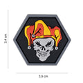 101 Joker Skull Hexagon 3D PVC Patch