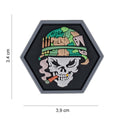 101 Vietnam Ace Skull Hexagon 3D PVC Patch