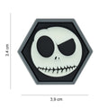 101 Nightmare Smiley Hexagon 3D PVC Patch