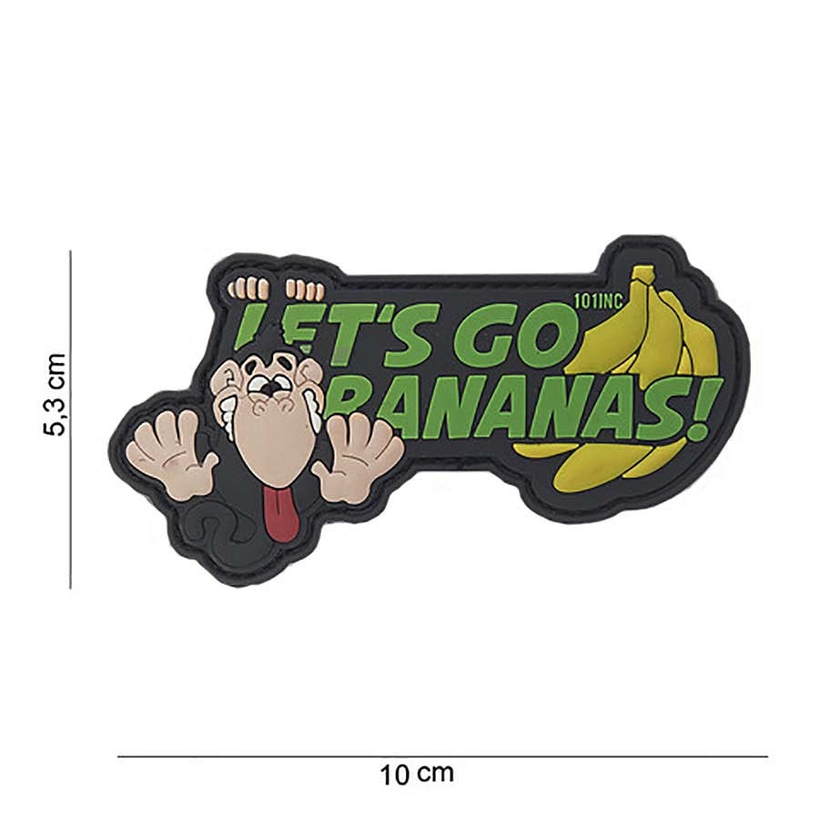 101 Let's Go Bananas 3D PVC Patch
