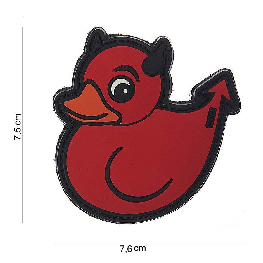 101 Devil Duck 3D PVC Patch - Red