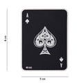 101 Ace of Spades Card 3D PVC Patch - Black