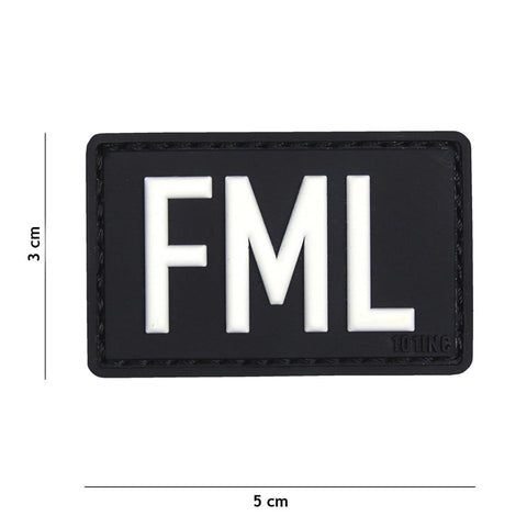 101 FML 3D PVC Patch - Black