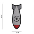 101 F Bomb 3D PVC Patch - Grey/Red