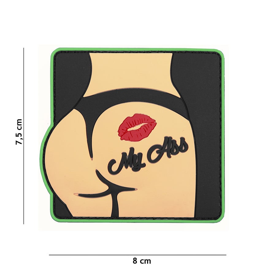 101 Kiss My Ass 3D PVC Patch