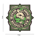 101 Fear None, Respect Few 3D PVC Patch - Brown/Green