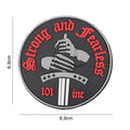 101 Strong and Fearless 3D PVC Patch