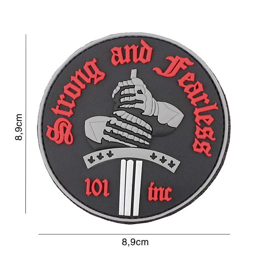 101 Strong and Fearless 3D PVC Patch